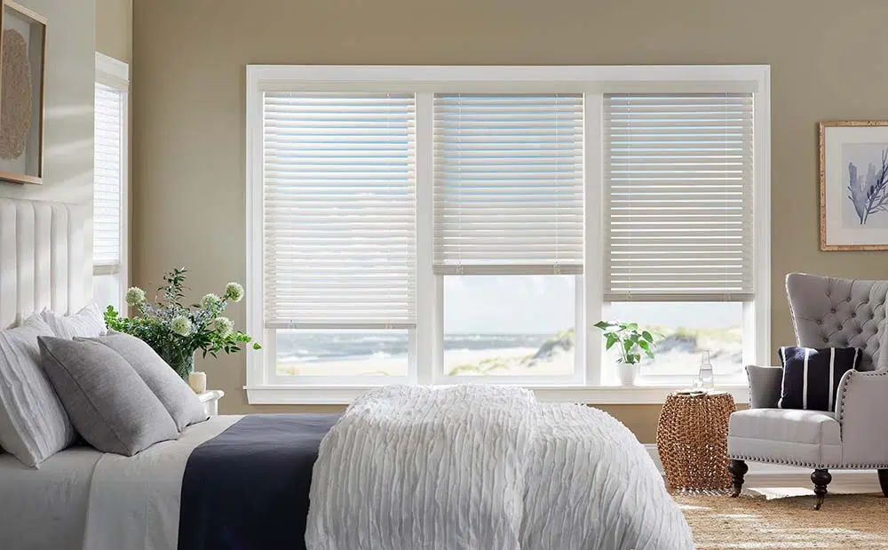 wood blinds window